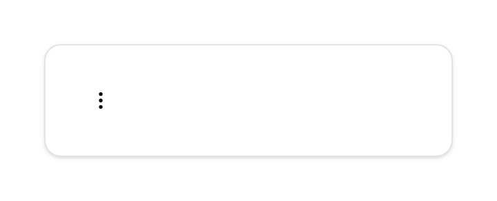 Action dropdown — ghost ellipsis trigger