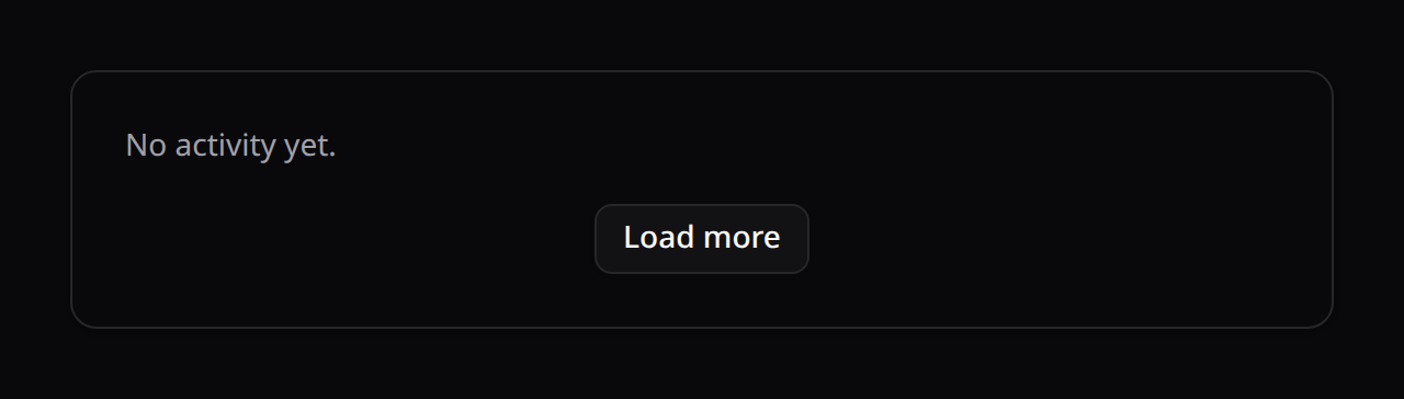 Activity log feed