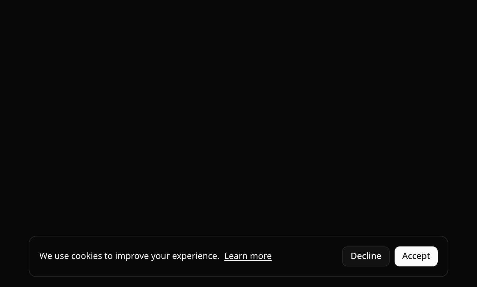 Cookie consent bar