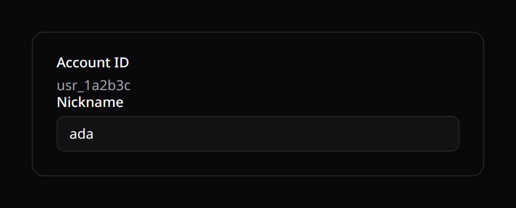 Placeholder (read-only) field