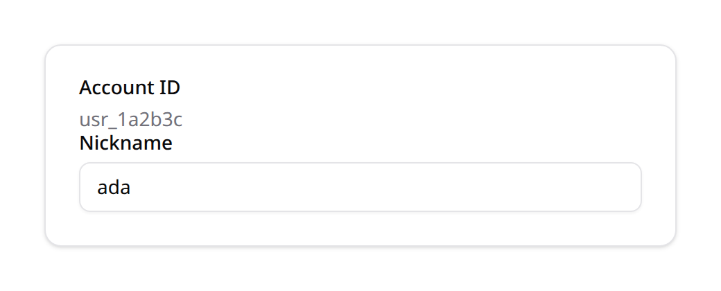 Placeholder (read-only) field