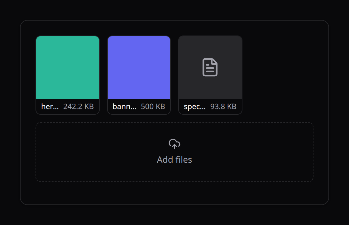 Media library grid