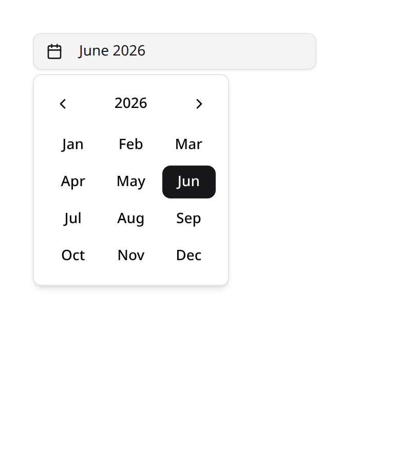 Month picker