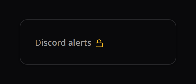 Plan lock — padlocked navigation item