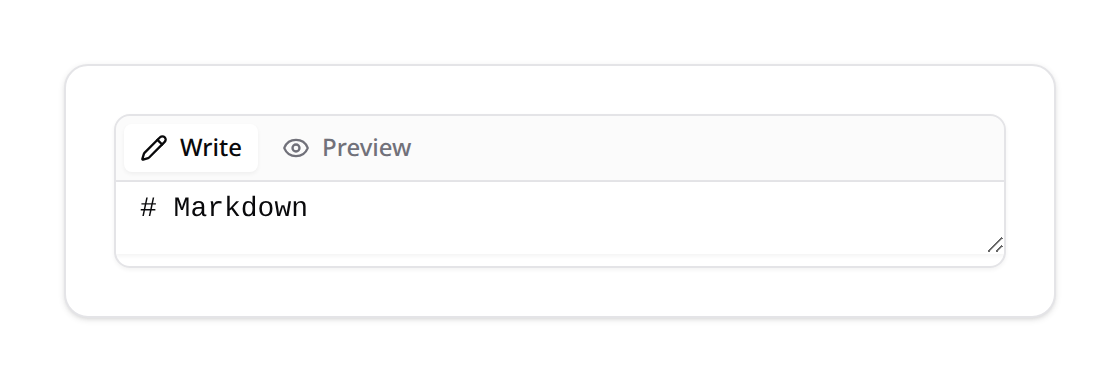 Rich editor — Markdown driver