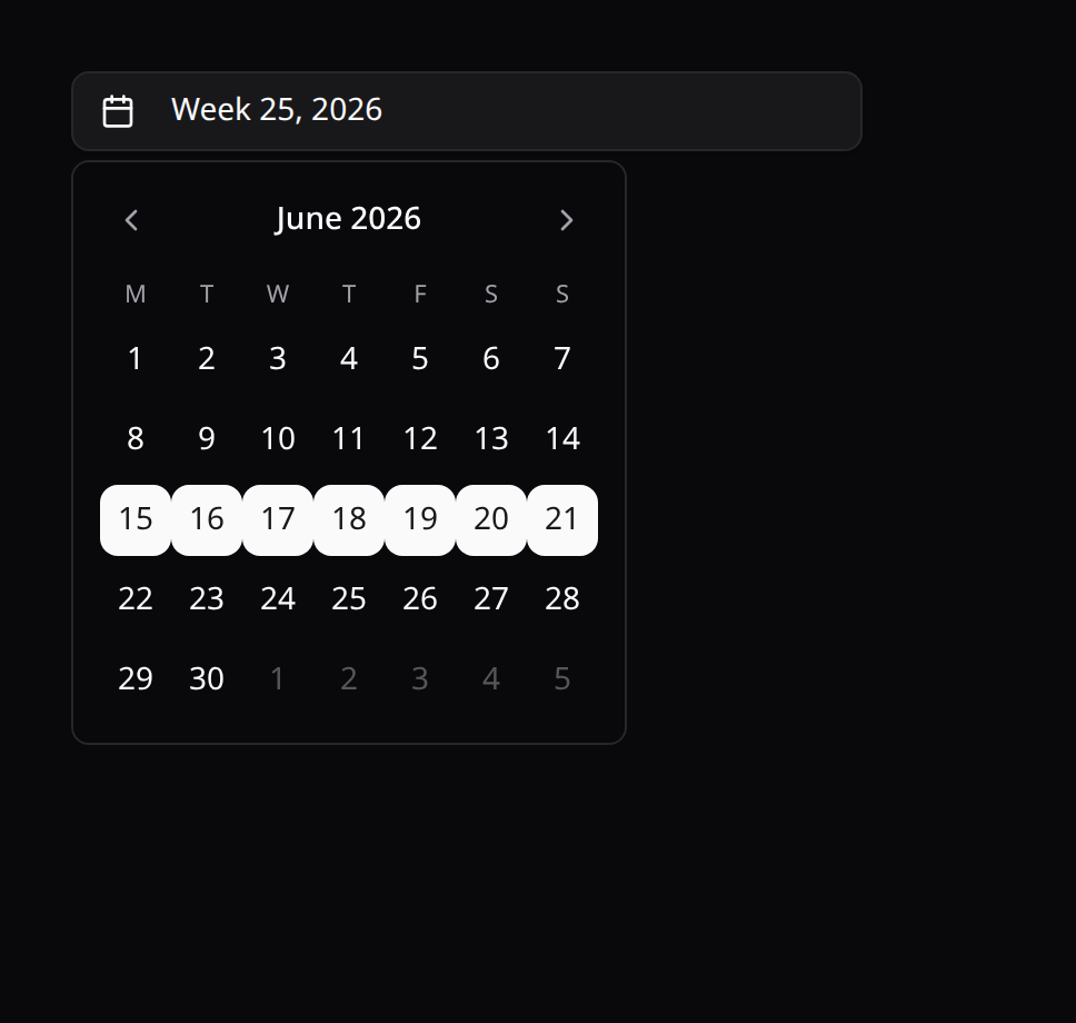 Week picker