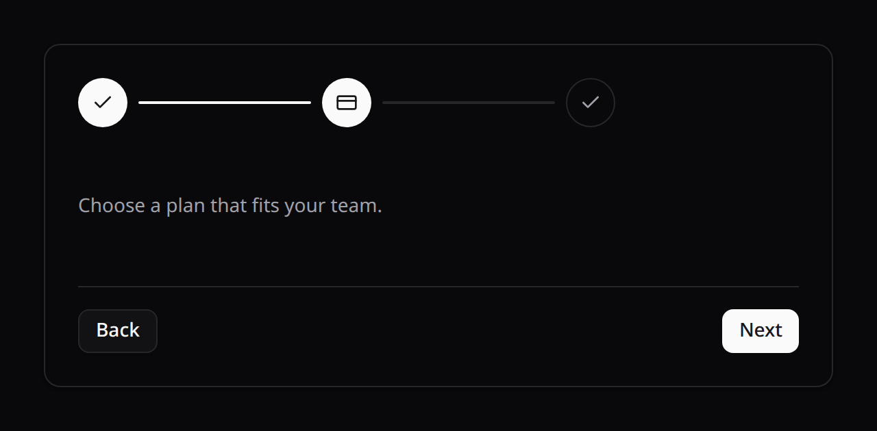 Wizard — tooltip step layout