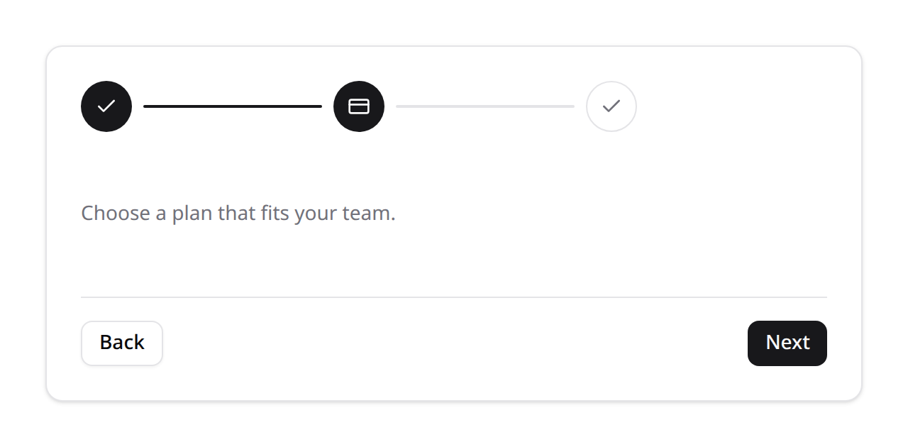 Wizard — tooltip step layout